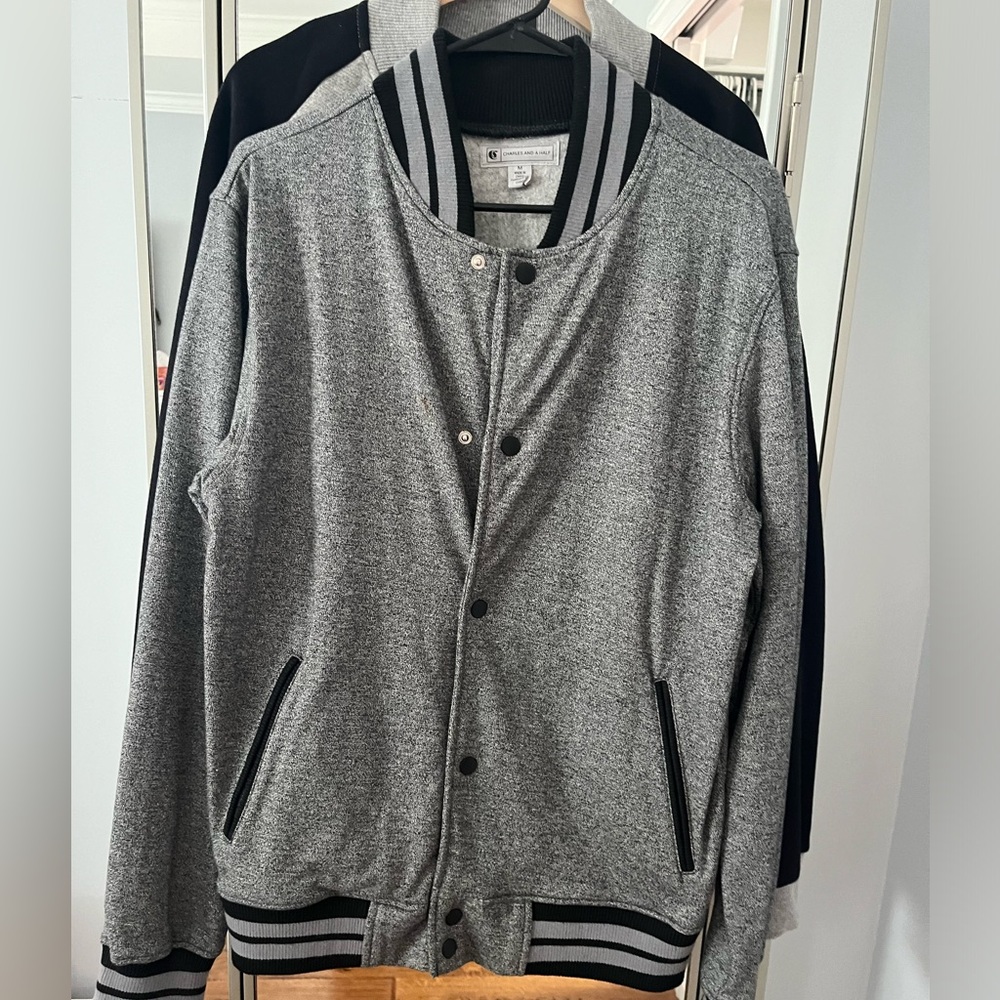Charles and Half baseball cardigan